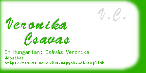 veronika csavas business card