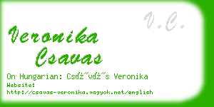 veronika csavas business card